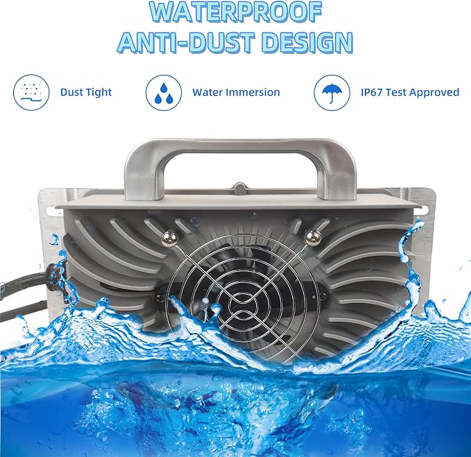 48V 15AMP Club Car Waterproof Battery Charger - Image 4