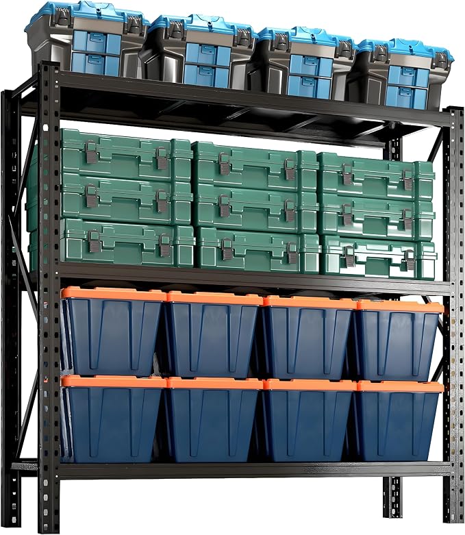 4200LBS Metal Garage Shelving, Strong Load Bearing Heavy Duty Shelves, by Notmise