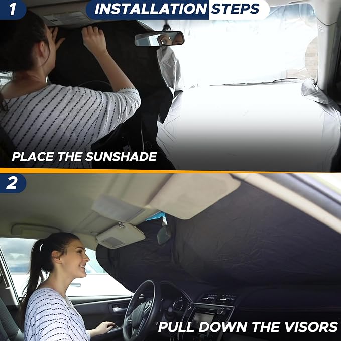 EcoNour RV Windshield Sunshade | Reflective RV Windshield Cover - Image 7