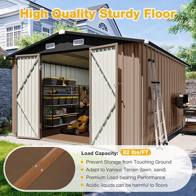 10x12 FT Outdoor Storage Shed - Image 2