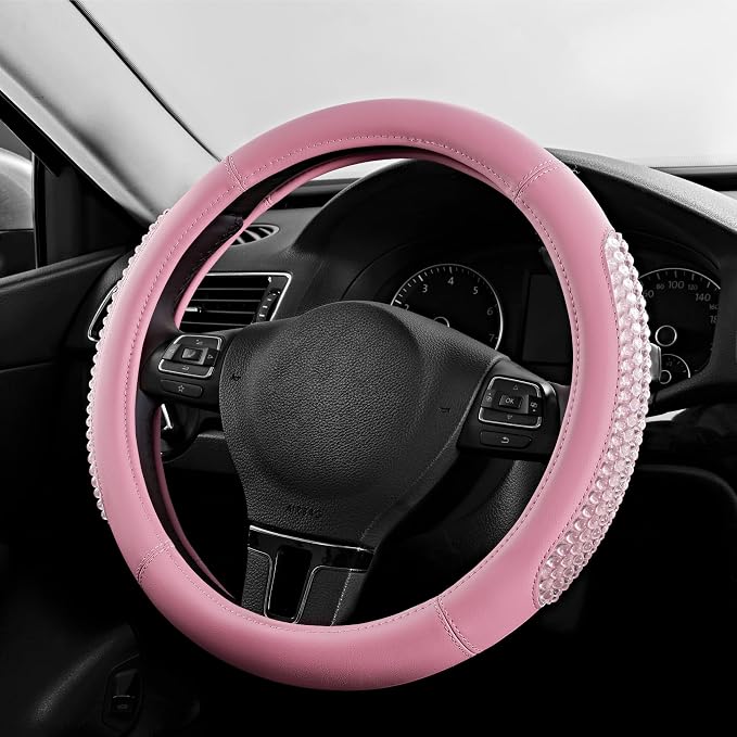 PIC AUTO Gel Particles Steering Wheel Cover, Universal Fit 14.5"-15.5" - Image 2
