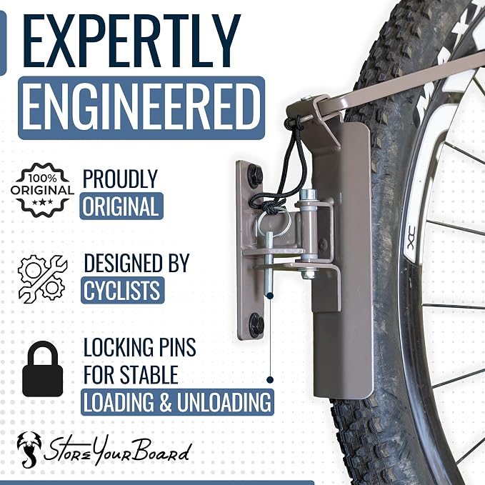 StoreYourBoard Bike Swivel Rack – Wall Mounted Garage Bike Storage, Vertical - Image 5