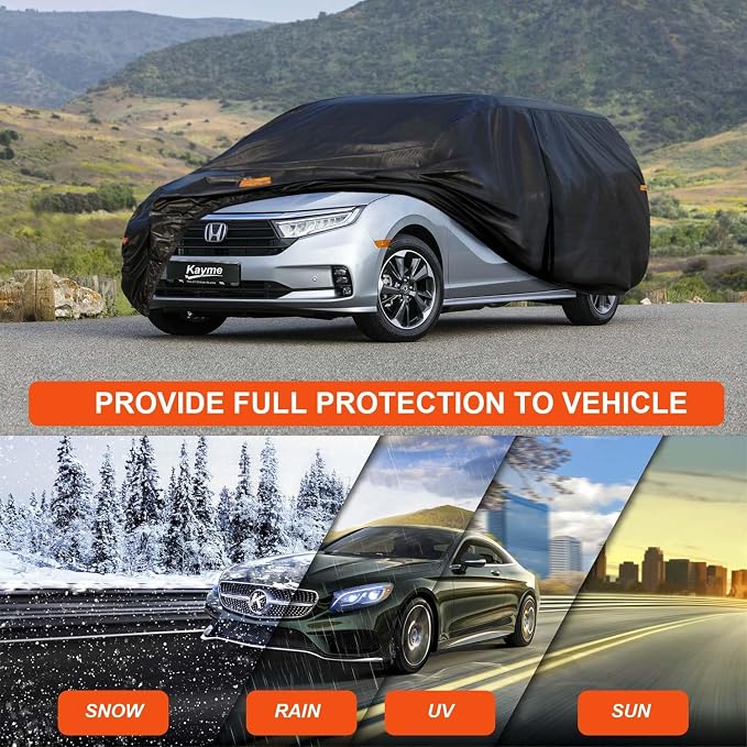 Kayme 7 Layers Minivan Car Cover Waterproof All Weather - Image 5