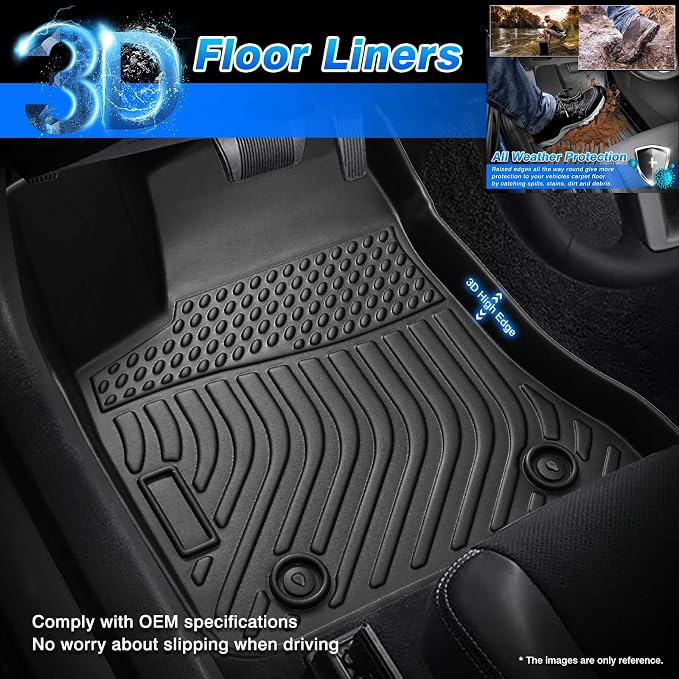 Cartist Floor Mats Fit for Chevrolet Chevy Colorado & GMC Canyon 2023 2024 2025 - Image 2