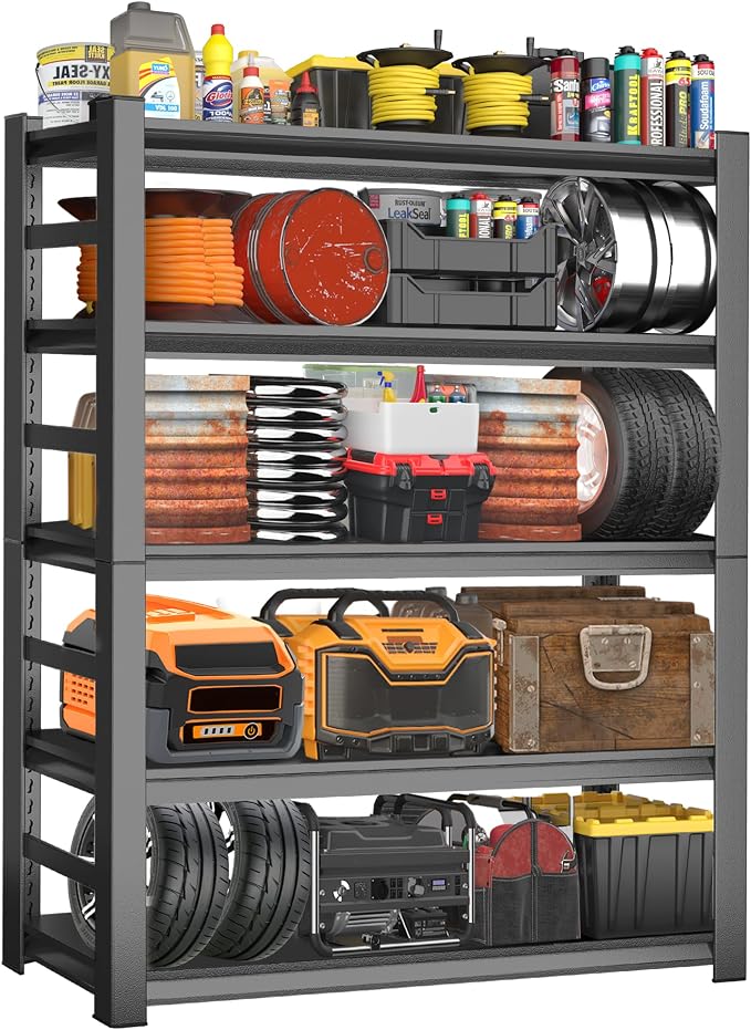 72''H Garage Shelving Heavy Duty Shelving Units, 4000LBS Ultra-Large Capacity by ErgoNova