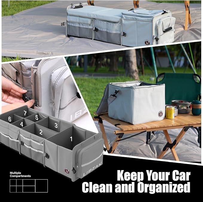 LIBZAKI Oversize 4 in 1 Car Trunk Storage Organizer - Image 7