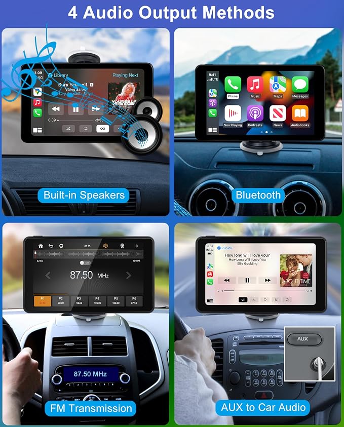 Compatible Wireless Apple CarPlay Android Auto Screen - Image 4