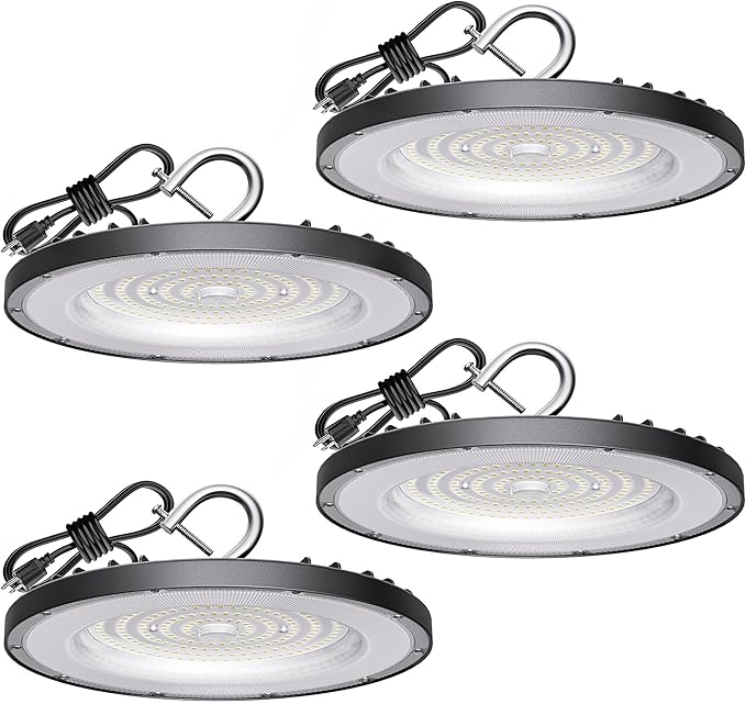 4 Pack UFO Led High Bay Light 150W, 4000K Daylight High Bay Led Light by Yihuven