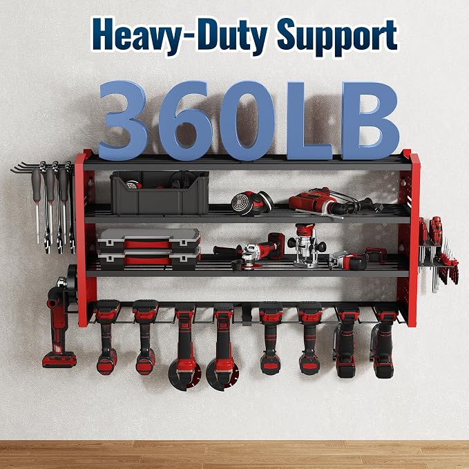 Tomorotec Wall-Mounted Power Tool Storage Rack - Image 5