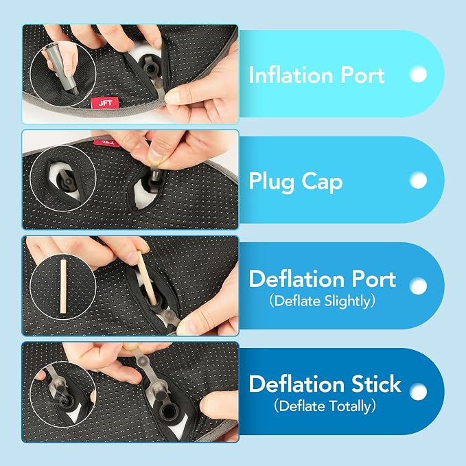 Travel Seat Cushion, 3D Air Inflatable Pressure Relief Cushion - Image 7