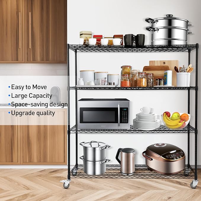 Rengue 4-Tier Wire Shelving - Image 4