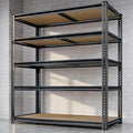 72" H Storage Shelves Heavy Duty, 2200LBS Garage Shelving, 5 Tier Metal by Unknown
