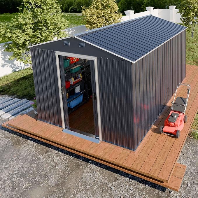 Metal Shed 8x10x6 FT by KKnowbody