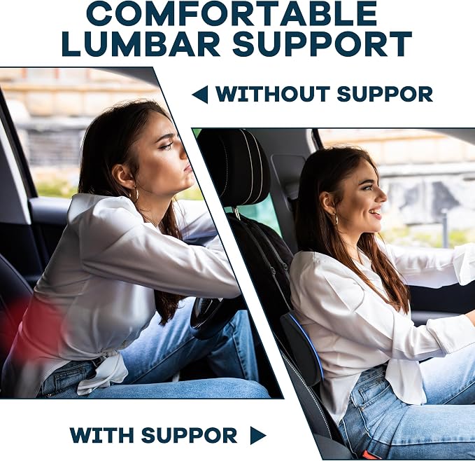 ROYALAY Lumbar Support Pillow for Car Seat Driver, Car Seat Cushions - Image 4