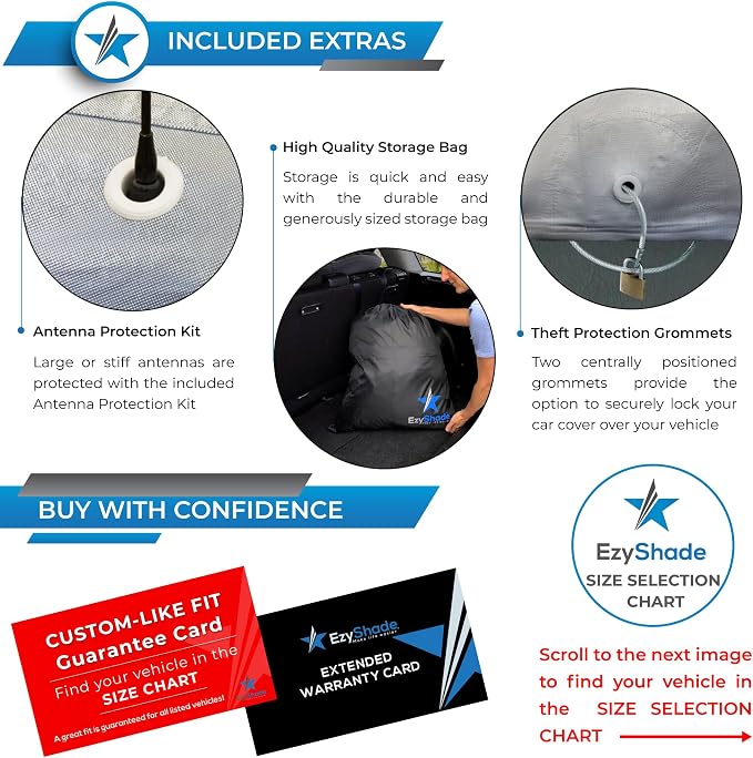 EzyShade 10-Layer Car Cover Waterproof All Weather - Image 3