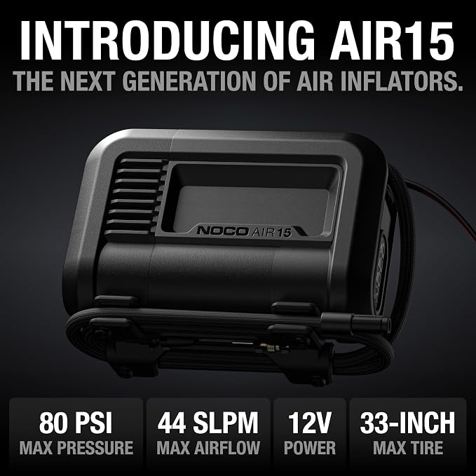 NOCO AIR15: UltraFast 15A Tire Inflator - 12V Portable Air Compressor Pump - Image 2