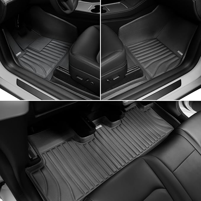 Floor Mats for Tesla Model Y（2021-2025） Custom Fit All Weather Cargo Liner - Image 4