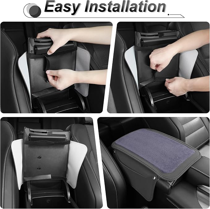SINGARO Car Leather Center Console Cover - Image 4