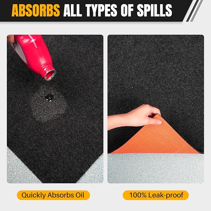 Heavy Duty Oil Spill Mat, Garage Floor Mat - Image 4