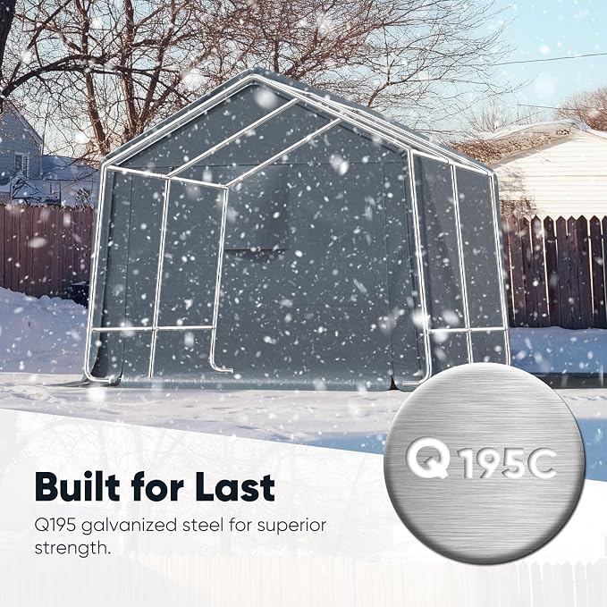Quictent Heavy Duty 10x10FT Carport Shelter - Image 2