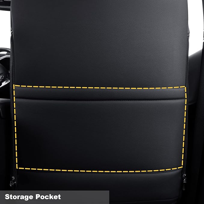 LUCKYMAN CLUB 2 Front Tacoma Seat Covers Custom Fit 2016-2023 Tacoma Crew Cab - Image 5