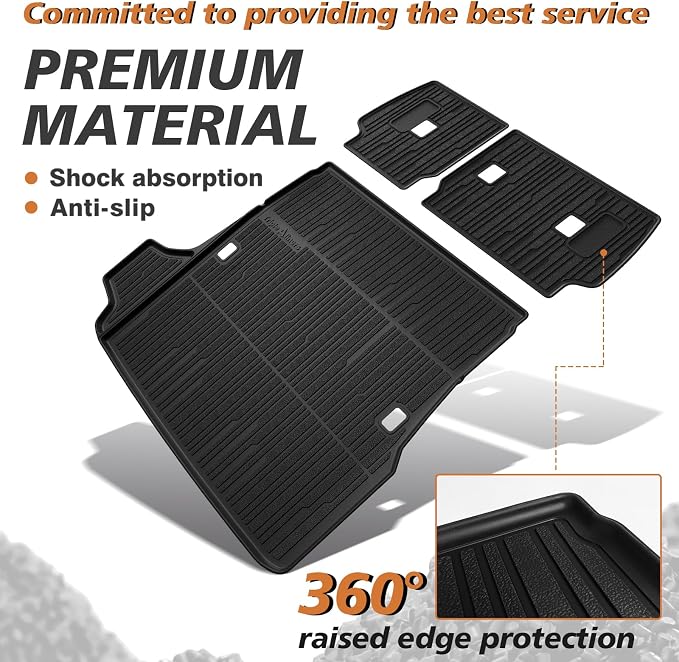 TripleAliners Trunk Mat & Rear Seatback Mat Fit - Image 4