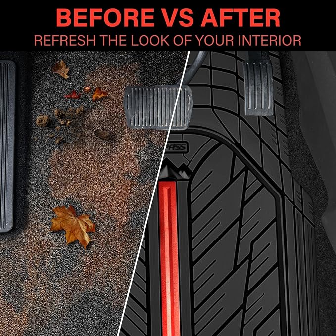 CAR PASS Metal Medium Rubber Floor Mats - Image 6