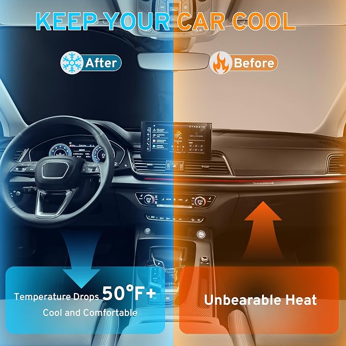 Car Windshield Sun Shade Sunshade Compatible - Image 5