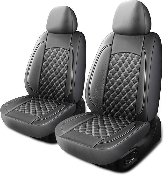 Leather Car Seat Covers, Breathable and Waterproof Napa Leather Automotive Seat by HChengkikz