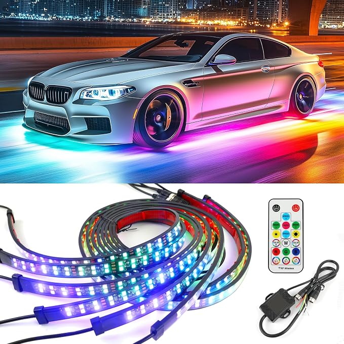 JMTBNO Car Underglow Neon Accent Strip Lights by JMTBNO