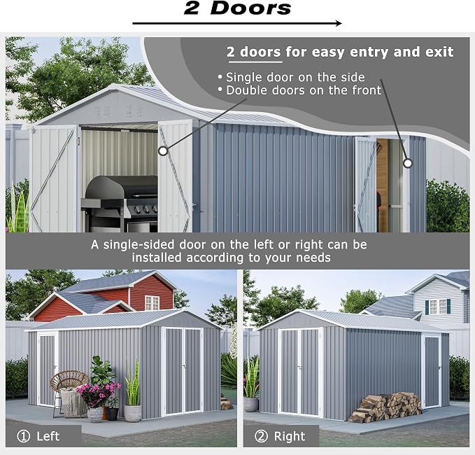 8×12 Ft Outdoor Storage Shed - Image 4
