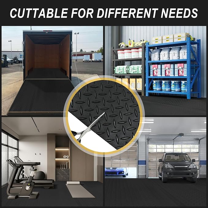 7.5x25 FT Garage Floor Mat, Updated 2.8mm Thicked Flooring Roll - Image 7