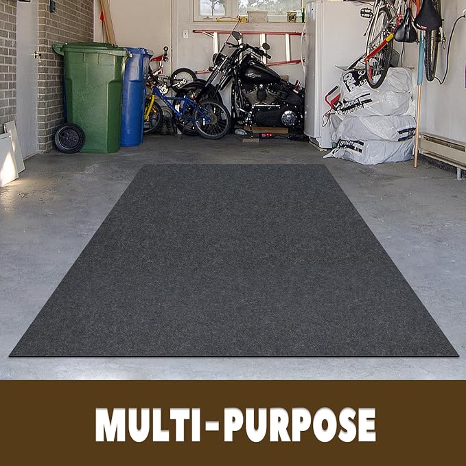 Garage Floor Mat for Small Vehicle, Non Slip TPR Backing, Protect Floor from - Image 5