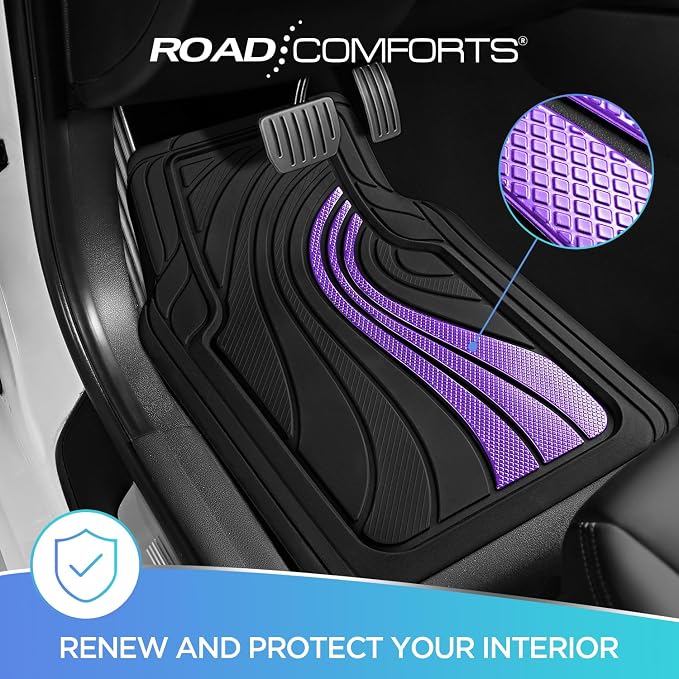 Road Comforts Car Floor Mats Full Set – Front & Rear Car Floor Mats - Image 3