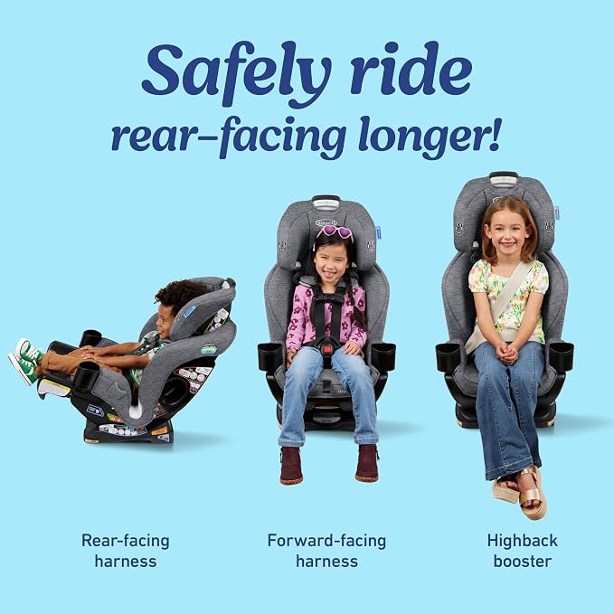 Graco Extend2Fit Convertible Baby Car Seat, Rear and Forward Facing, Adjustable - Image 2