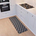 Ottomanson Hallway Runner Rug 2'2" x 6' Non Slip Trellis Area Rugs Easy to by Ottomanson