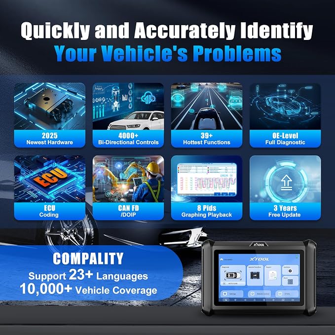 XTOOL D7S Bidirectional Scan Tool, 2025 OBD2 Scanner Diagnostic Tool - Image 7