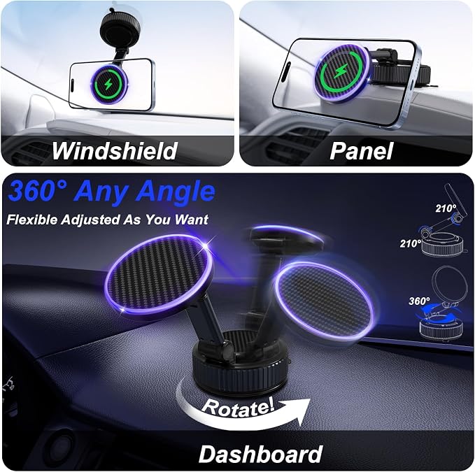 Magnetic Phone Charging Holder for Car - Image 6