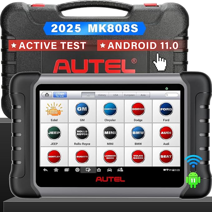 Autel Scanner MaxiCOM MK808S: 2025 Bidirectional Tool as MK808BT Pro MX808S by Autel
