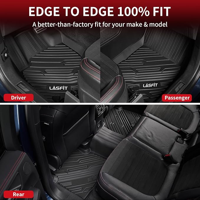 LASFIT Floor Mats for Ford Bronco Sport 2025 2024 2023 2022 2021 Carpeted Floor - Image 2