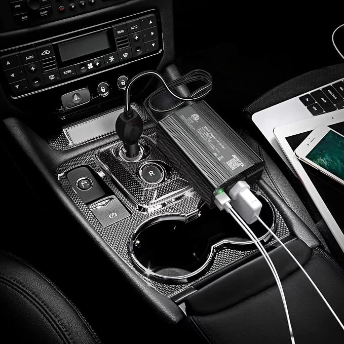 BESTEK 300W Power Inverter DC 12V to 110V AC, Durable Aluminum Housing Car - Image 7