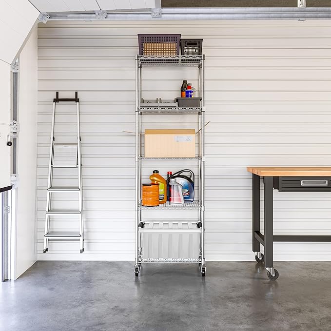 Seville Classics UltraDurable Heavy Duty NSF Solid Steel Wire Rack Storage Unit - Image 2