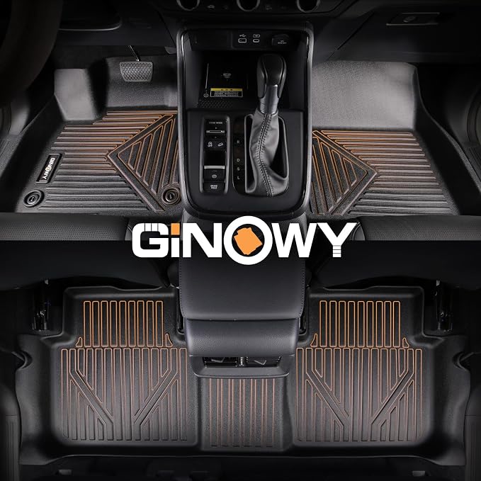 GINOWY-Floor Mats for Hyundai Santa Cruz 2022-2024 2025, TPE All Weather Car - Image 6