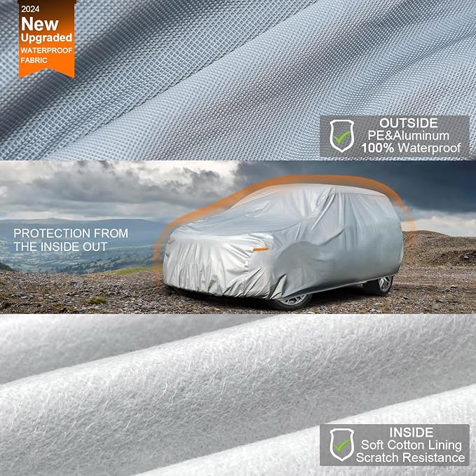 Kayme 6 Layers SUV Car Cover Waterproof All Weather - Image 2