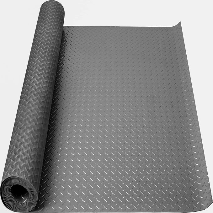 Boshen 7.5Ft x 17Ft Garage Floor Mat 2.5mm Thickened Rubber Flooring Roll by Boshen