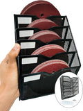 5-Tier Wall Mount All Metal Sandpaper Organizer, Hanging Sandpaper Storage Rack by ZYRELYNX