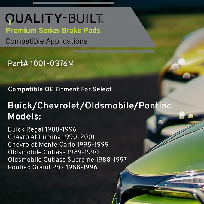 Premium Semi-Metallic Front Brake Pads Compatible - Image 3