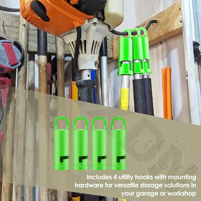 4 Pack Garage Storage Hooks Attachment - Image 8