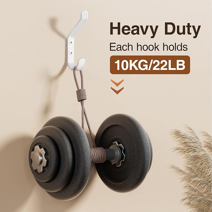 Coat Hook for Hanging, Stainless Wall Hooks for Towel, Wall Mounted Coat Hanger - Image 3