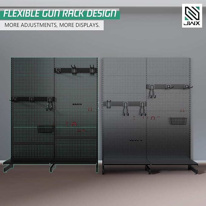 JWX Garage Pegboard Tool Organizer Free Standing, Organizer Storage Rack - Image 8